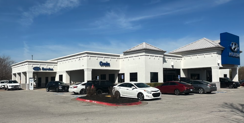 Exterior view of Crain Hyundai dealership in Bentonville, Arkansas